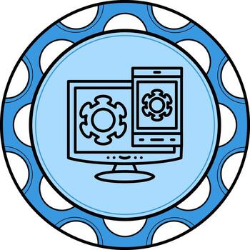 Screen Mirroring Elegant Digital Design Object vector