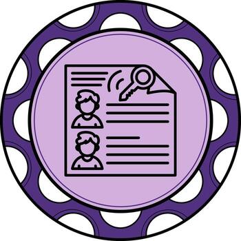 Access Control List Refined Modern Design Object vector