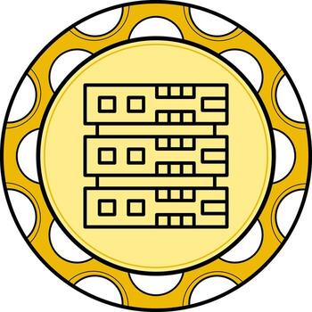 Database Stylish Web Design Symbol vector