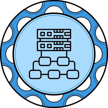 apoderado servidor resumen digital Arte símbolo vector