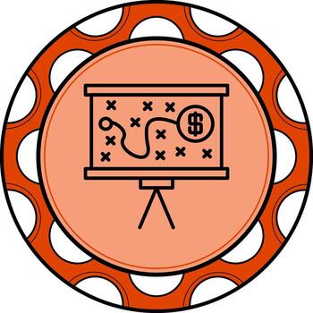 estrategia tablero personalizado plano diseño forma vector