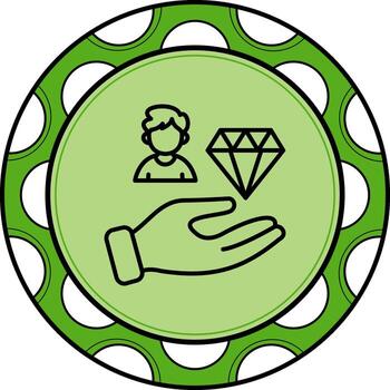 Customer Value Functional UI Design Asset vector