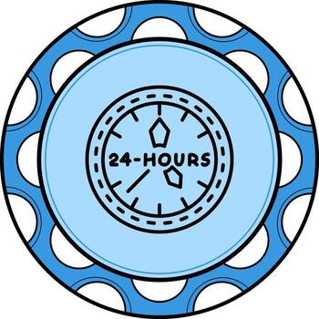 Clock Elegant Digital Design Object vector