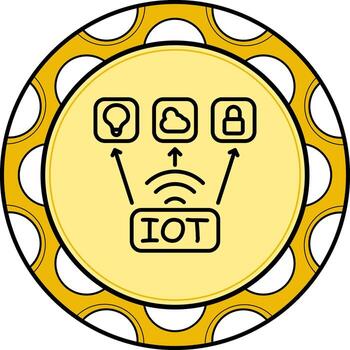Internet Of Things Refined UI Graphic Symbol vector