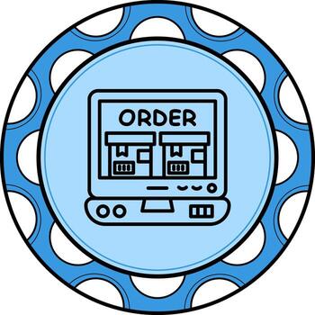 Online Shopping Order Dynamic Digital Design Layout vector