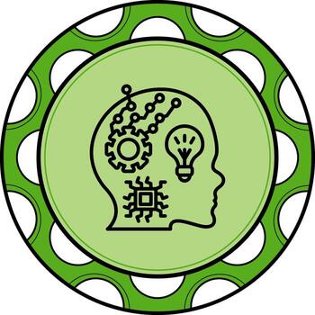 máquina aprendizaje alto calidad plano objeto vector