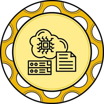 Cloud Data Innovative Flat Design Object vector