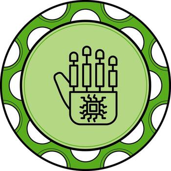 robot mano equilibrado moderno diseño elemento vector