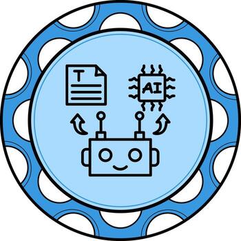 Text Robot High Quality Design Object vector