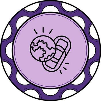 global enlace elegante digital diseño objeto vector