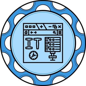 Website Cache Balanced Creative Element vector