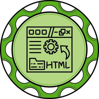 Website Html Refined Creative Object vector