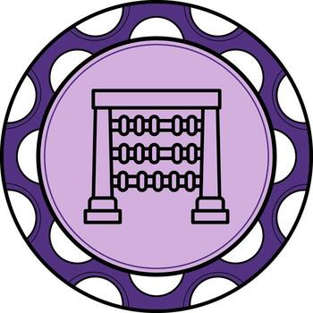 ábaco personalizado plano diseño forma vector