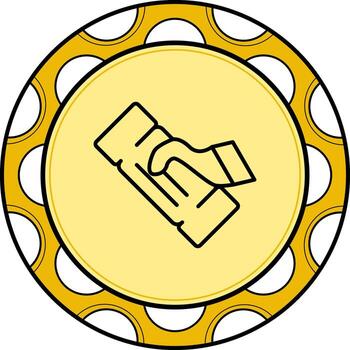 Ticket Professional Branding Design Element vector