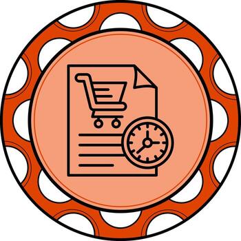 Purchase History Modern UI Graphic Feature vector