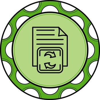 archivo sincronizar único digital diseño objeto vector