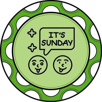 Sunday High Quality Design Element vector
