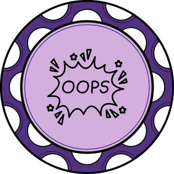 Oops Premium Digital Graphic Layout vector