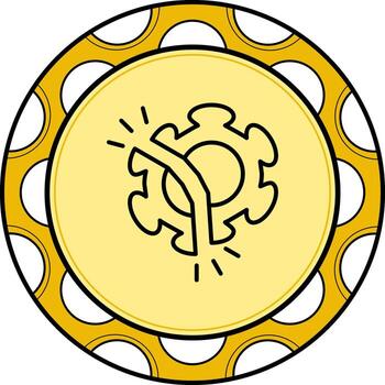 Disruption Minimal Flat Art Feature vector