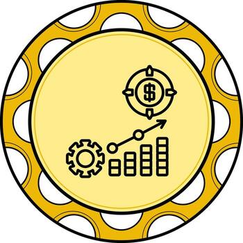 objetivo elegante plano diseño objeto vector