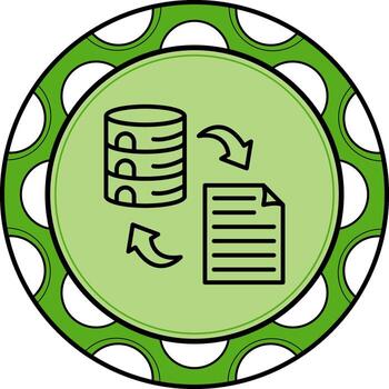 Data Transformation Elegant Web Graphic Layout vector