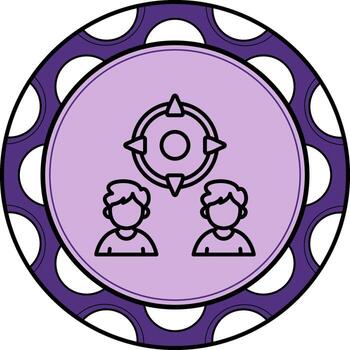 objetivo innovador plano diseño objeto vector