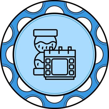 arena reloj dinámica ui diseño objeto vector