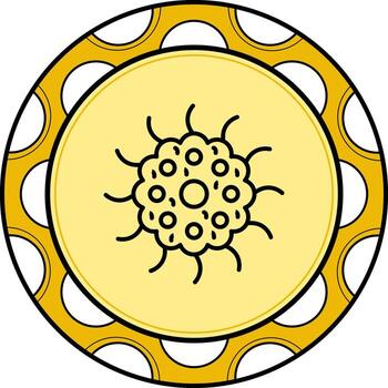 Varicella Unique Digital Design Object vector