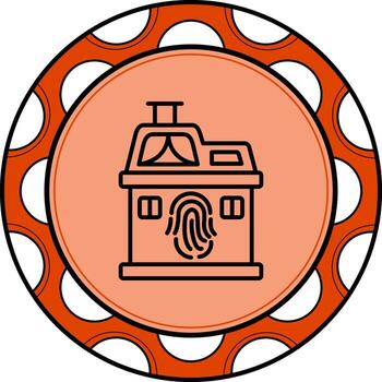 hogar seguridad personalizado ui Arte diseño vector