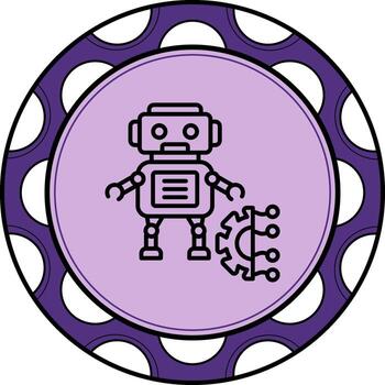 robot elegante plano diseño elemento vector