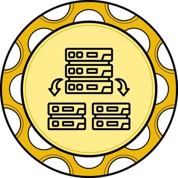 red servidor personalizado ui Arte diseño vector