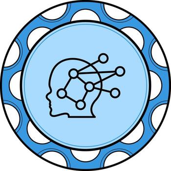 Neural Network Balanced Modern Design Element vector