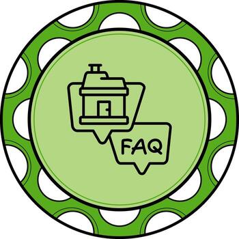 Faq Elegant Digital Design Object vector