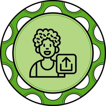 User Upload Minimal Professional Graphic Layout vector