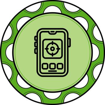 móvil objetivo dinámica web gráfico objeto vector