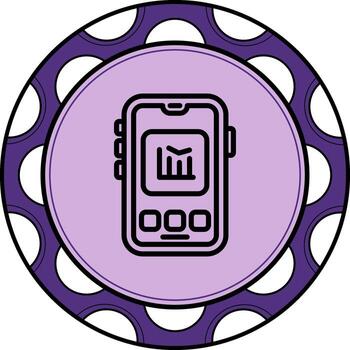 móvil cartas innovador plano diseño objeto vector