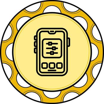 móvil control S único web diseño objeto vector