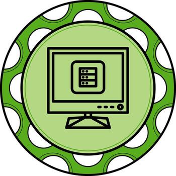 televisión base de datos alto resolución gráfico característica vector