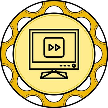 Tv Fastforward High Quality Design Object vector