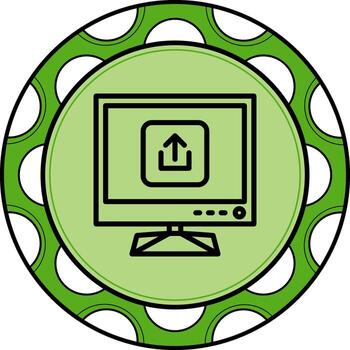 Tv Upload Stylish UI Design Layout vector