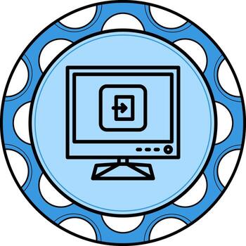 Tv Exit Custom Graphic Feature vector