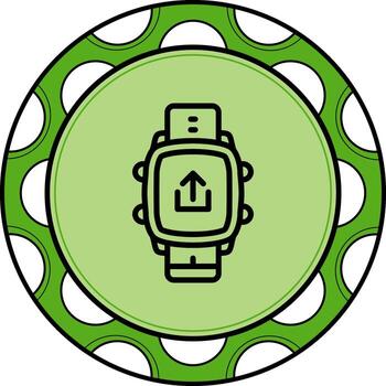 Smart Watch Upload Sophisticated Creative Graphic Feature vector