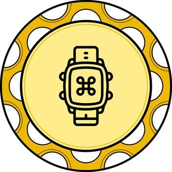 inteligente reloj mando dinámica ui diseño objeto vector