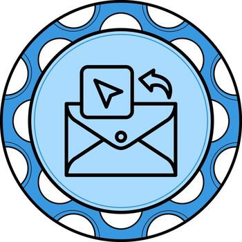 correo electrónico navegación flecha distinto moderno diseño vector