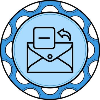 Email Subtract Custom Flat Graphic Layout vector