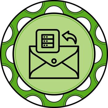 correo electrónico base de datos equilibrado marca gráfico diseño vector