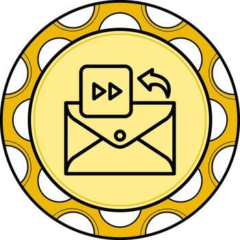 correo electrónico avance rápido elegante plano diseño elemento vector