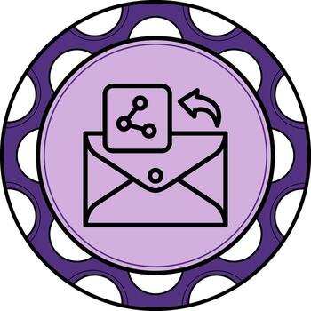 correo electrónico compartir innovador marca gráfico característica vector