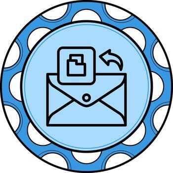 correo electrónico carpeta elegante moderno gráfico diseño vector