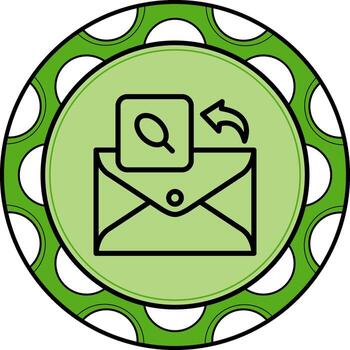 correo electrónico empujar alfiler dinámica ui diseño objeto vector